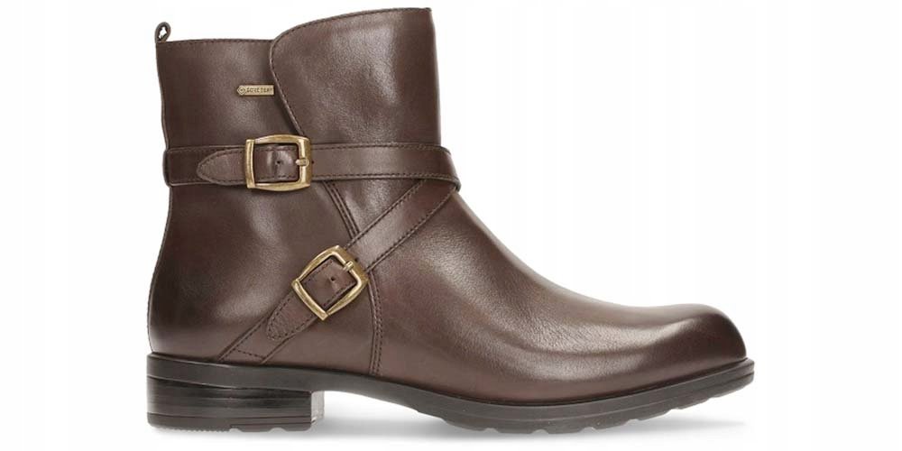 Botki Clarks Cheshuntbe GTX brązowe skóra 35,5