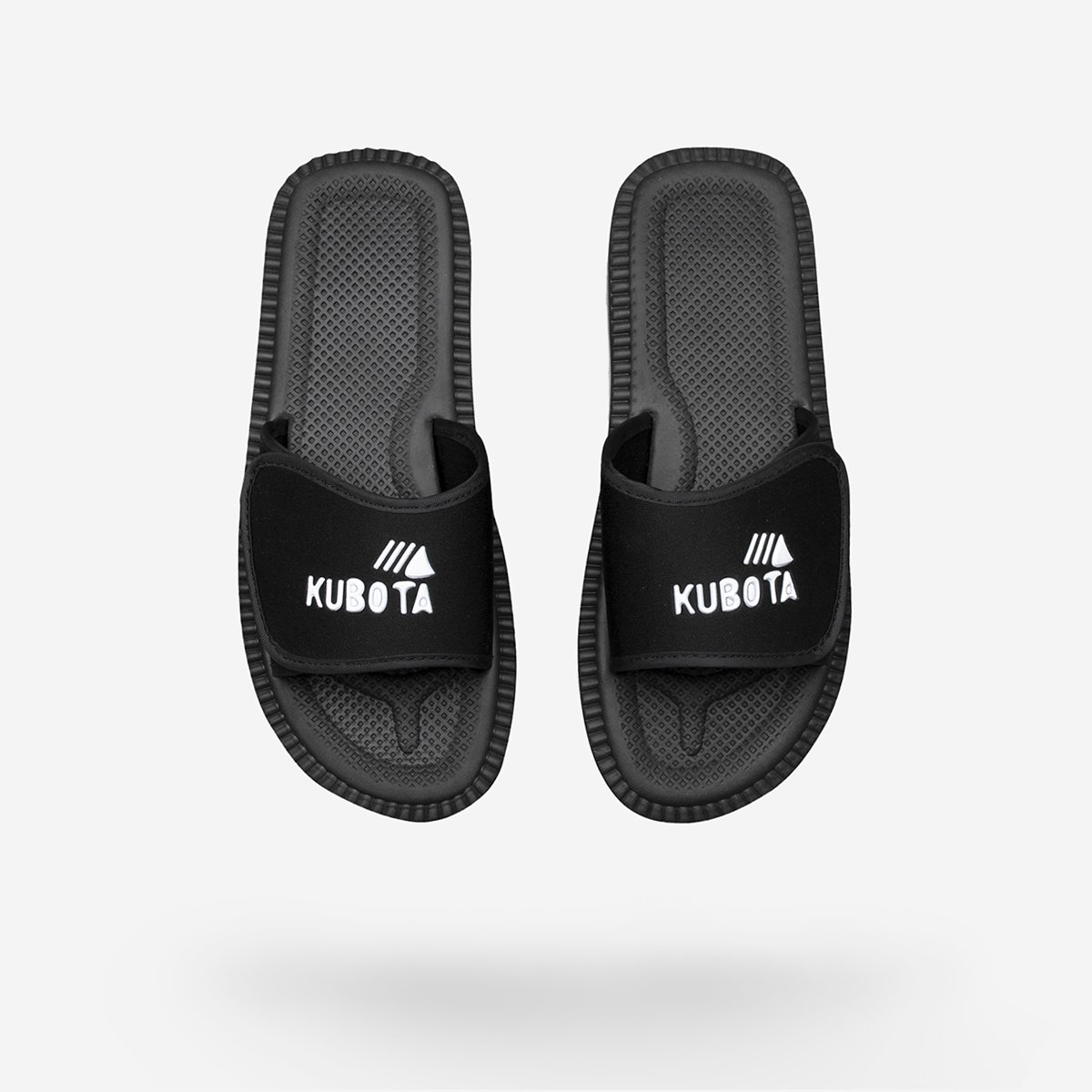 Klapki Kubota Rzep Czarne 48