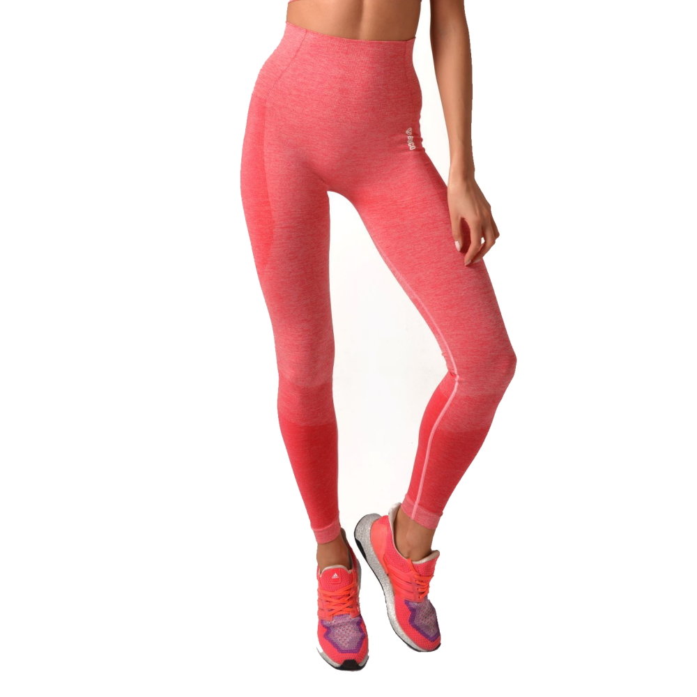 Damskie Leginsy Boco Wear Raspberry Melange Push Up, Różowy, S/M