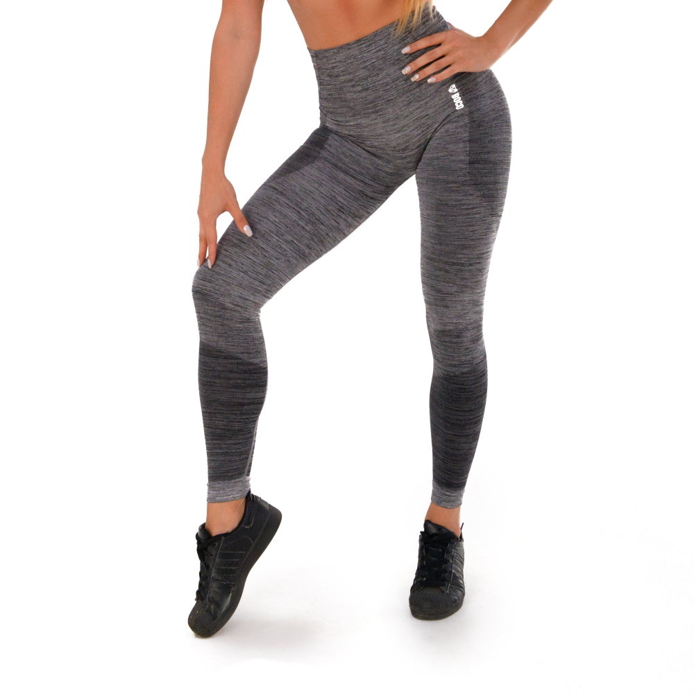 Damskie Leginsy Boco Wear Grey Melange Push Up, Szary, Xs/S