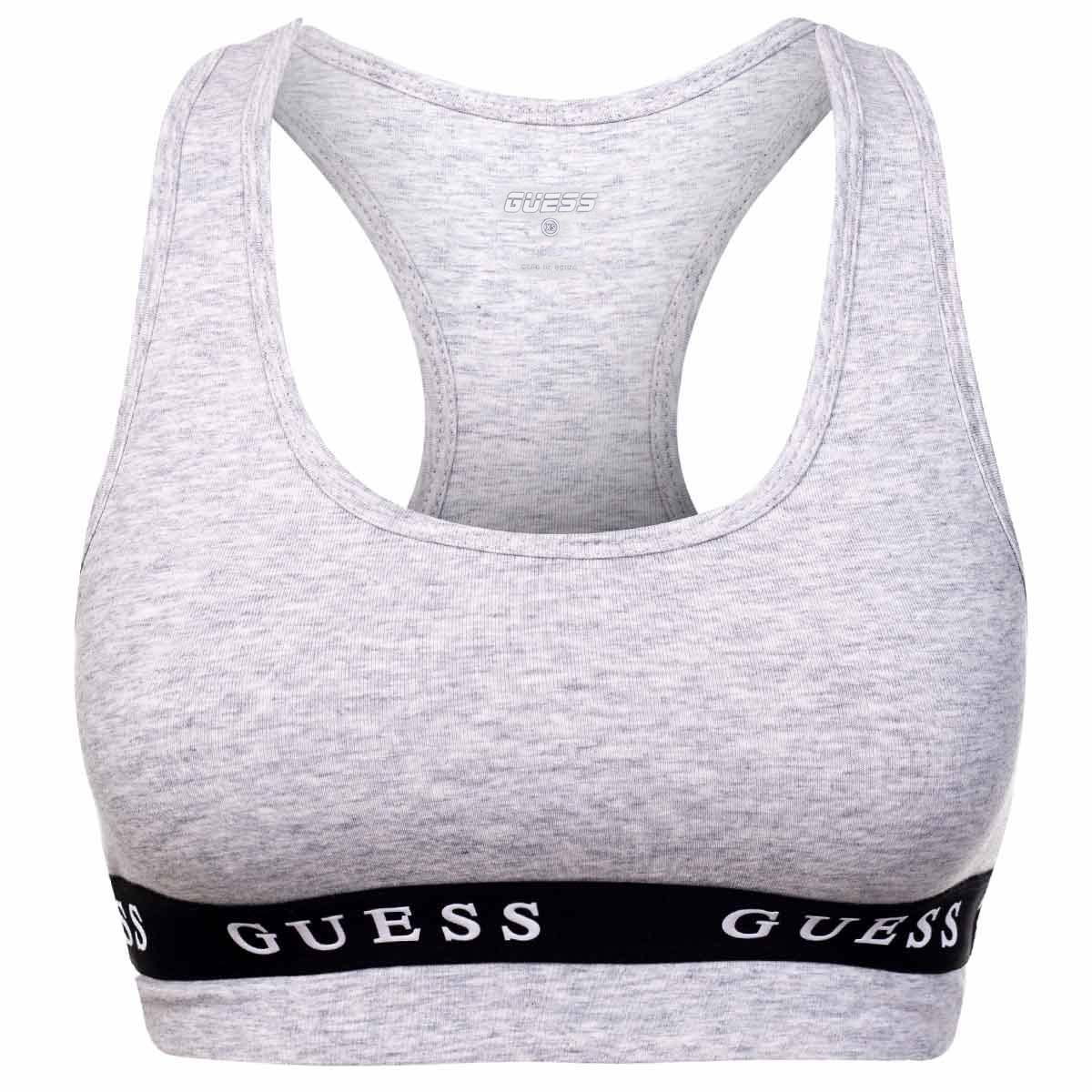 Guess Damski Biustonosz Stanik Aline Top Eco Stretch Grey V2Rp07Kabr0 H9D2  Xs