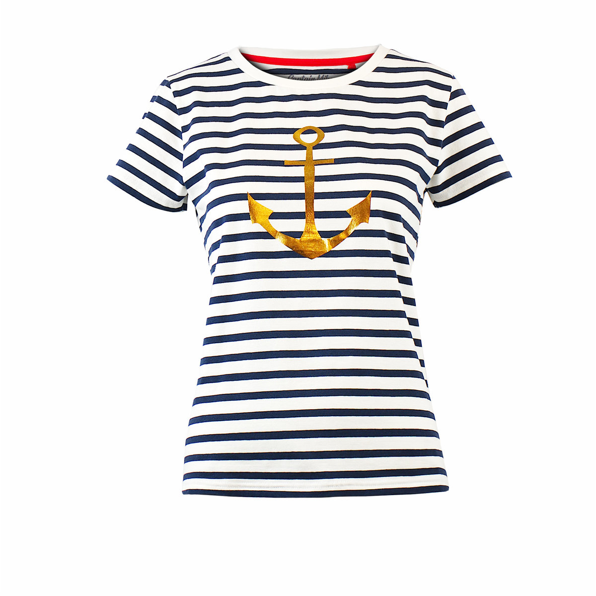 Koszulka damska T-shirt w paski z kotwicą Captain Mike® rozmiar L