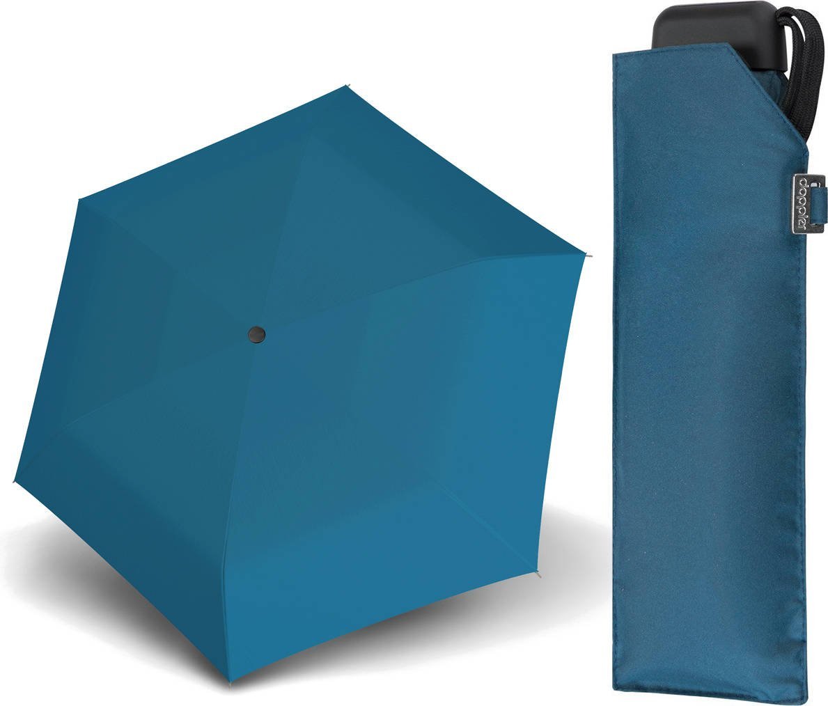 Parasol kieszonkowy Doppler Carbonsteel Mini Slim niebieski