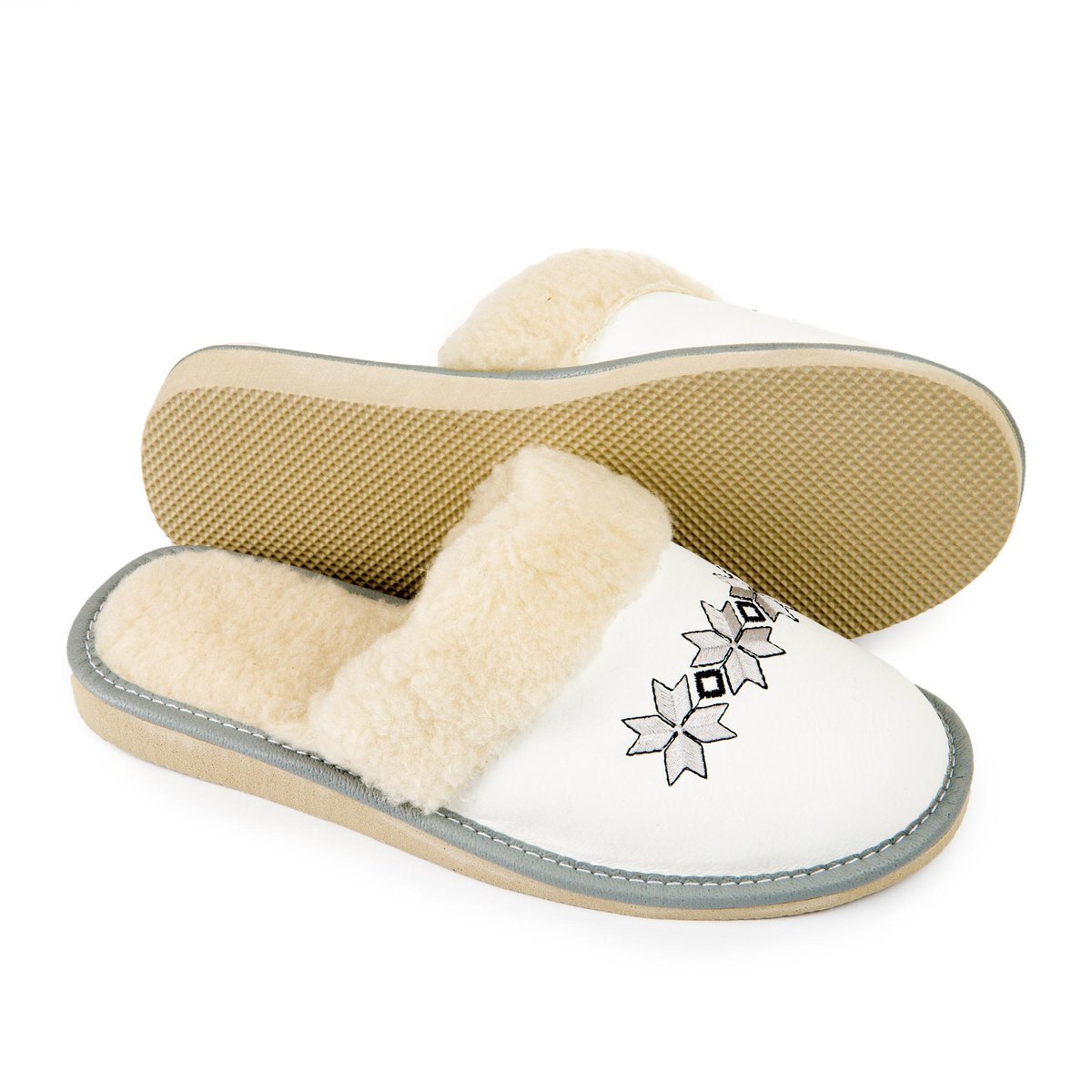 NOWO, Kapcie damskie, pantofle eko skóra, rozmiar 37