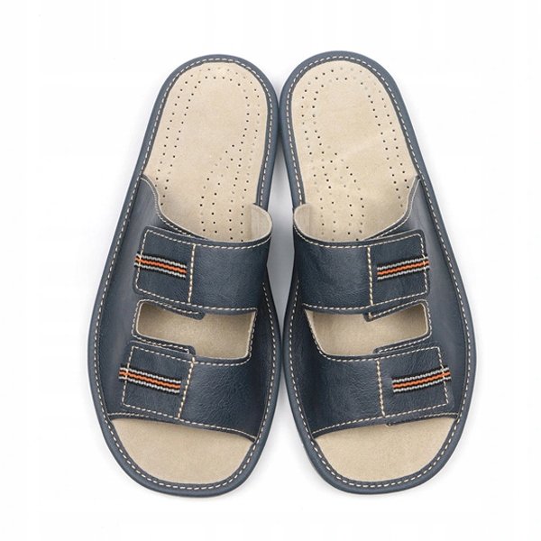 NOWO, Papucie na rzepę, kapcie regulowana szerokość, rozmiar 44