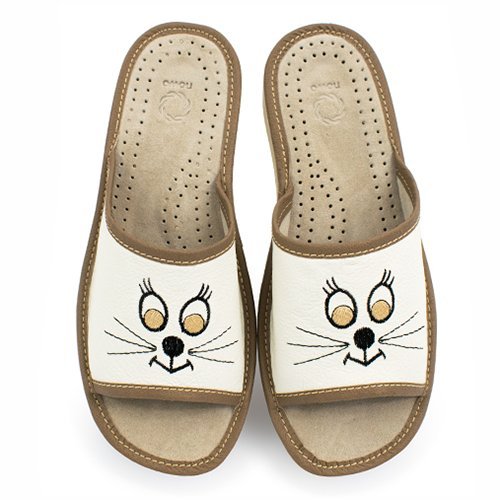 NOWO, Kapcie damskie kotek ciapy pantofle, rozmiar 38