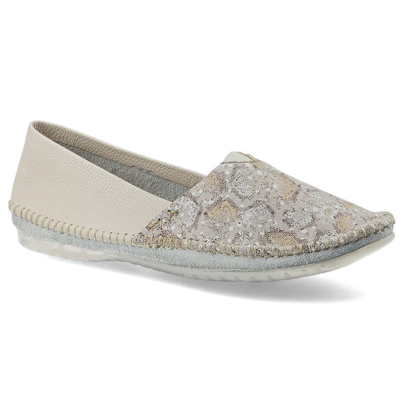 Maciejka, Baleriny, 01930-81/00-0 Beż/Gad Złoty, rozmiar 36