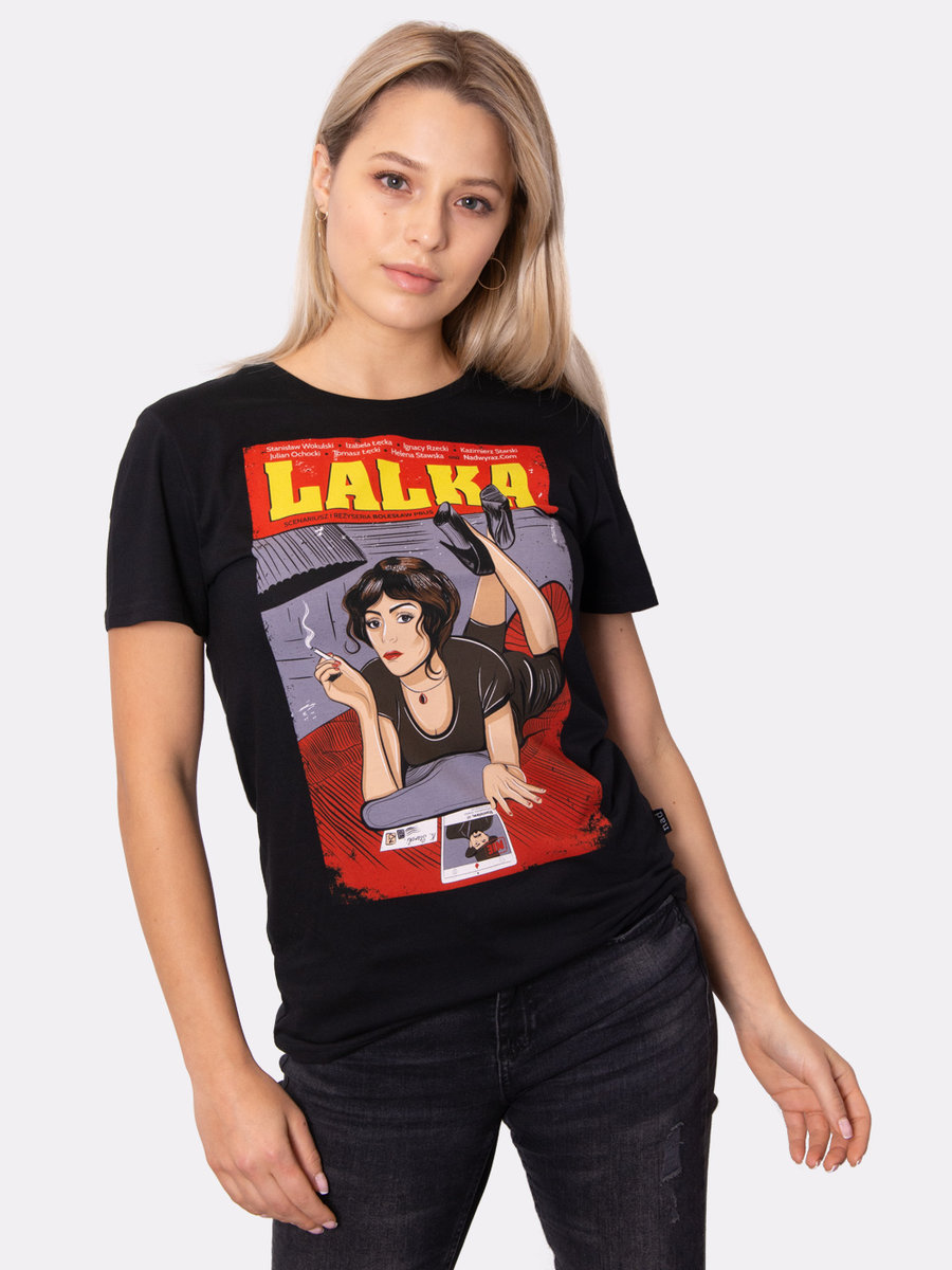 LALKA / BOLESŁAW PRUS / koszulka damska / czarna