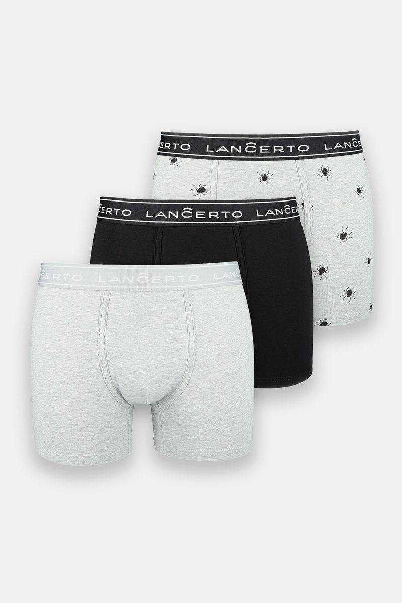 Zestaw 3 Bokserek Wzór Pająki