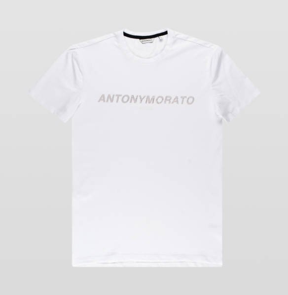 T-Shirt Męski Antony Morato Super Slim Fit White - L