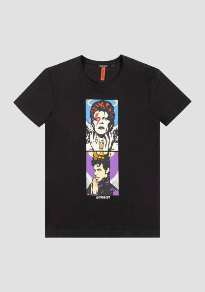 T-Shirt Męski Antony Morato Slim Fit Czarny - Xl