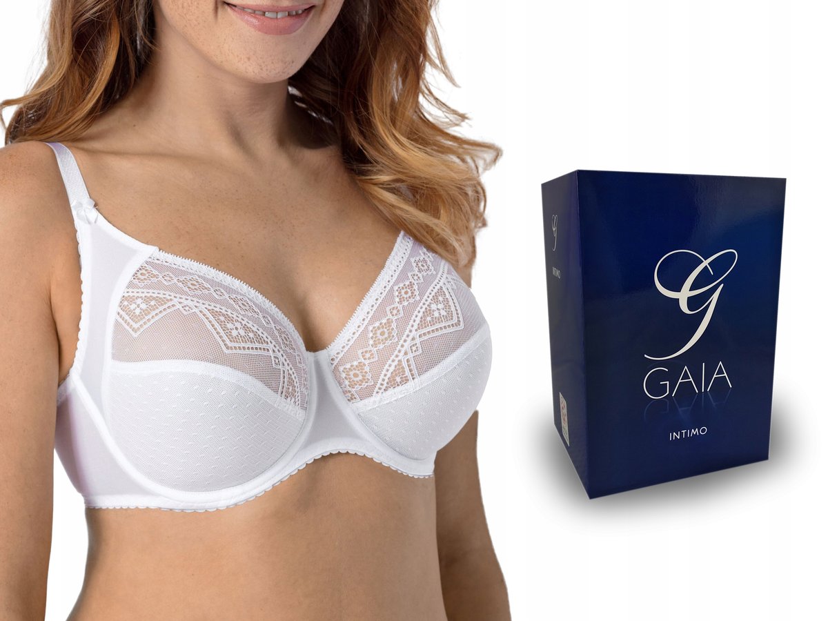 Gaia Nancy 059 , Biustonosz Soft , Biały , 95E