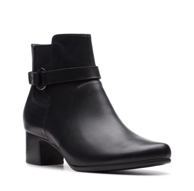 Un Damson Mid [black leather] - rozmiar 37.5