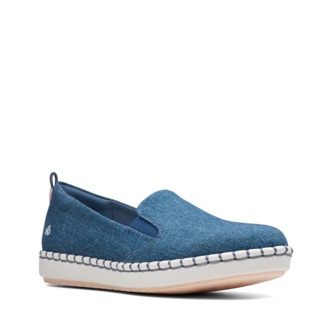 Step Glow Slip [denim] - rozmiar 37.5