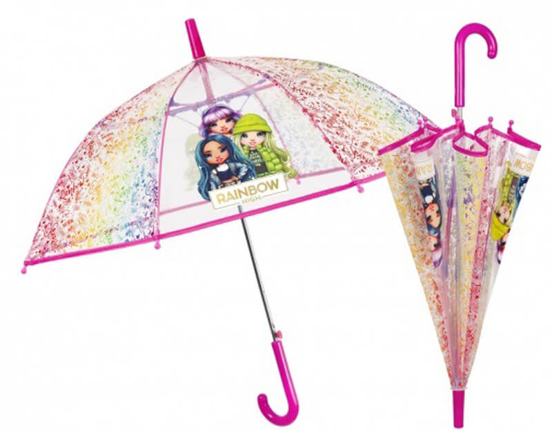 Parasolka Dziecięca Lekka Przezroczysta Perletti  Rainbow High