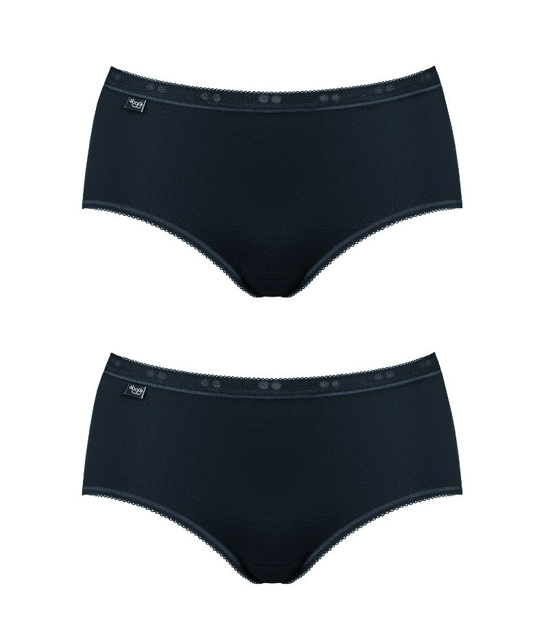 Sloggi, 2 x Majtki damskie sloggi Basic+ Midi 2P, rozmiar 38
