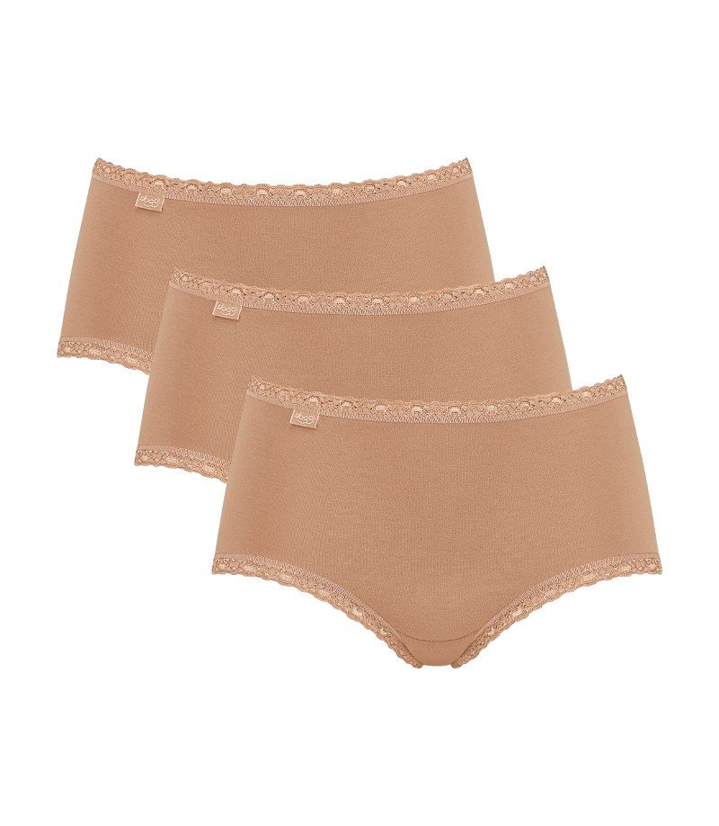 Sloggi, 3 x Majtki damskie sloggi 24/7 Cotton Lace Midi C3P, rozmiar 40