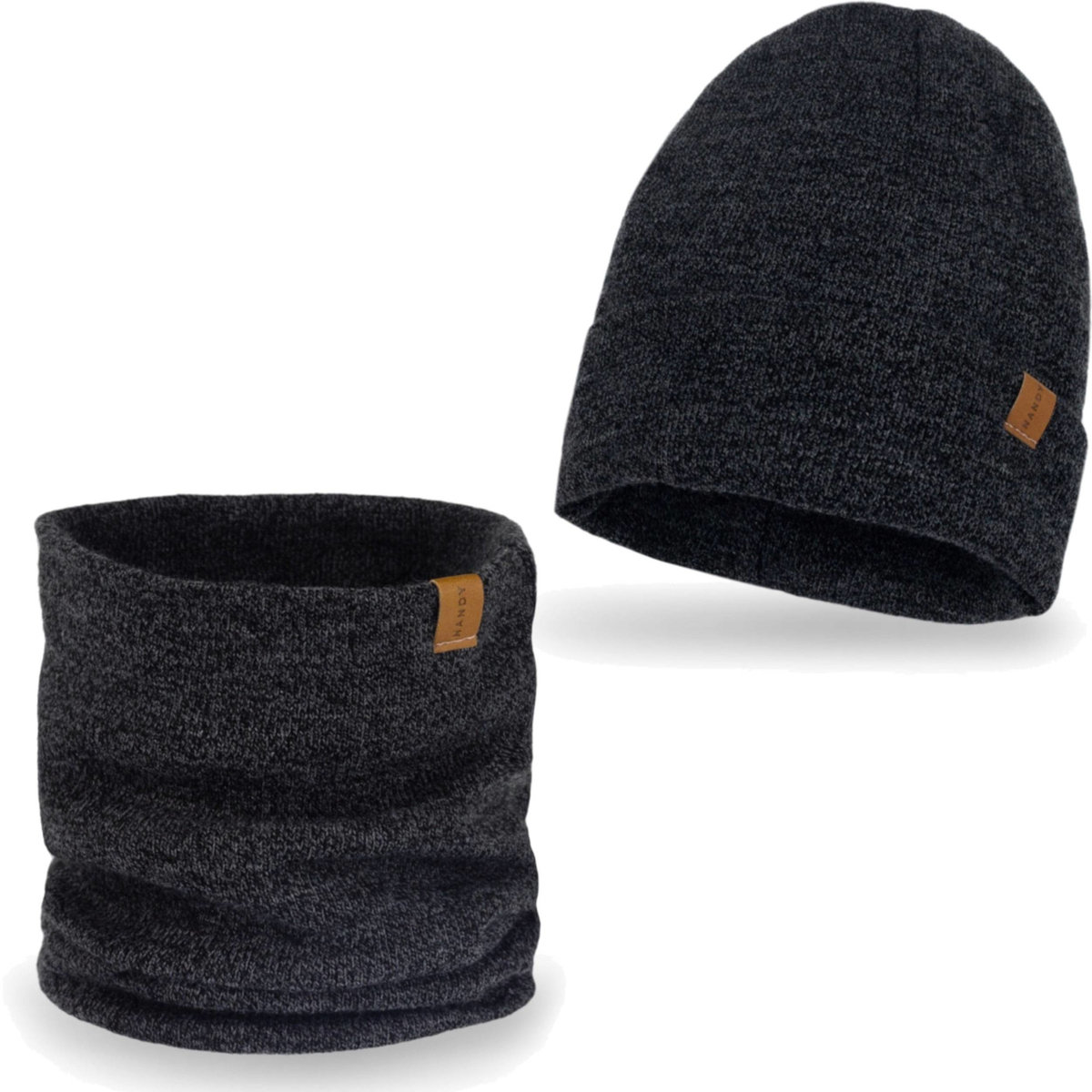 Nandy Polski Komplet Zestaw Zimowy Czapka Komin - Zest-Ck-14002-Csz-M