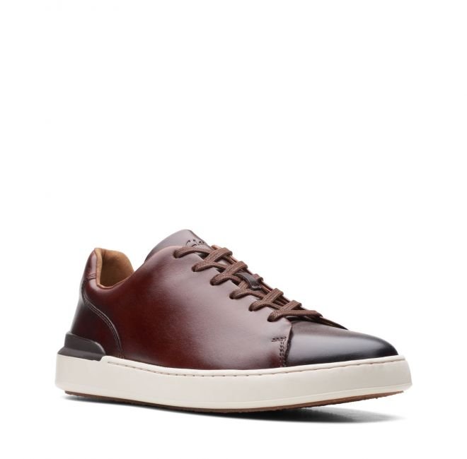 Clarks Court Lite Lace H [dark tan leather] - rozmiar 42.5