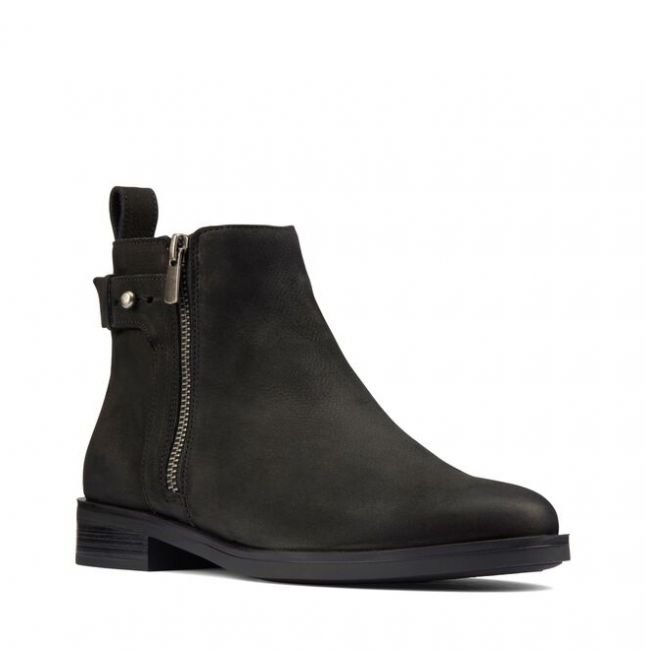 Clarks Memi Lo E [black nubuck] - rozmiar 39.5