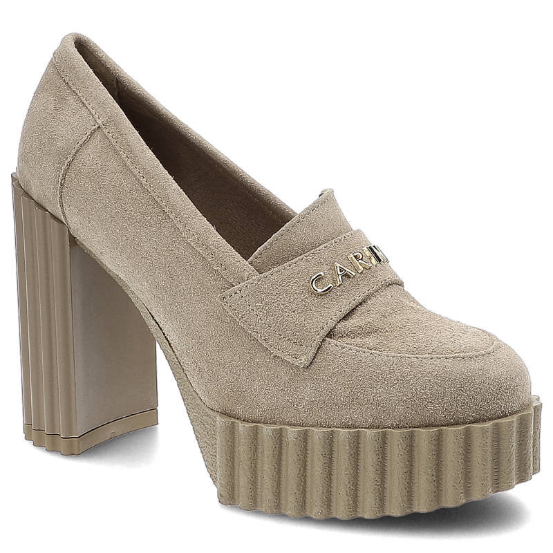 Carinii, Półbuty, B8012_-O17-000-000-F10 Beż, rozmiar 38