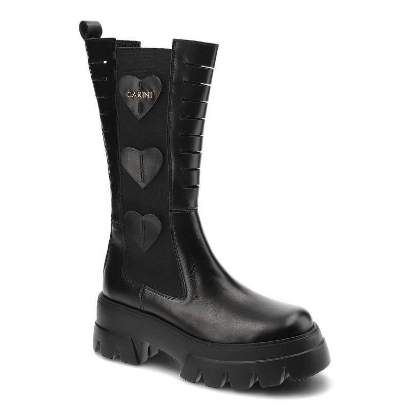 Carinii, Kozaki, B7918_-E50-000-000-E81 Czarny, rozmiar 40