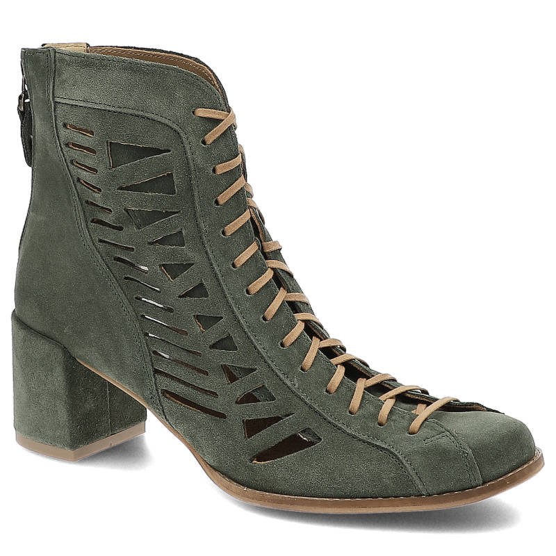 Maciejka, Botki, 05508-09/00-5 Zielony, rozmiar 41