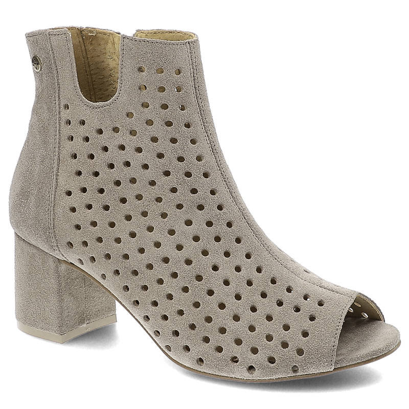 Maciejka, Botki, 05420-10/00-5 Ciemny Beż, rozmiar 38