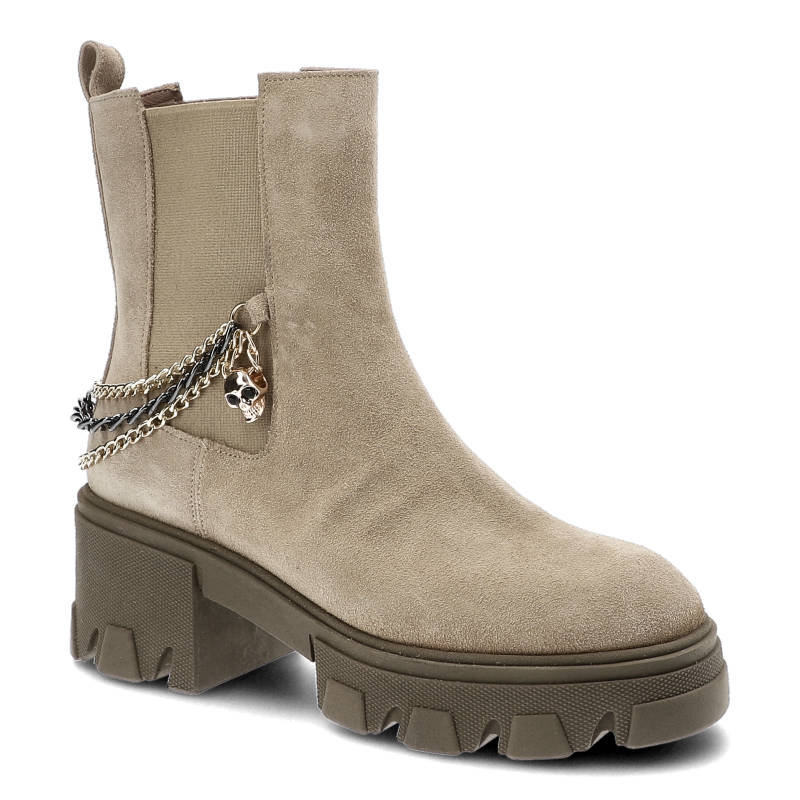 Carinii, Botki, B8483_-O17-000-000-F56 Beż, rozmiar 40