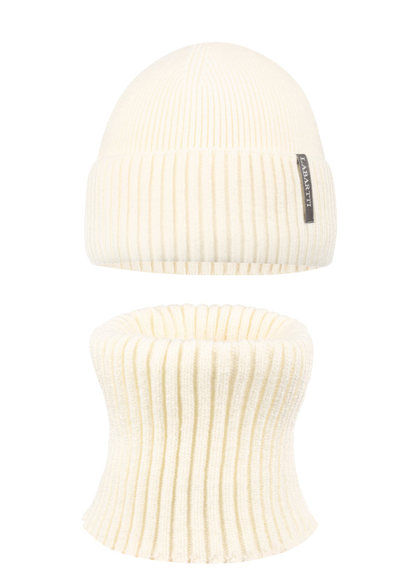 Komplet Męski Czapka Wywijana + Komin Jesień/Zima