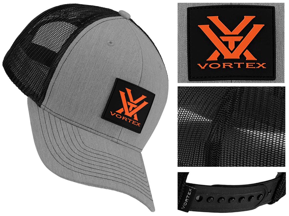 Czapka Vortex Pursue And Protect szaro-czarna z pomarańczowym logo