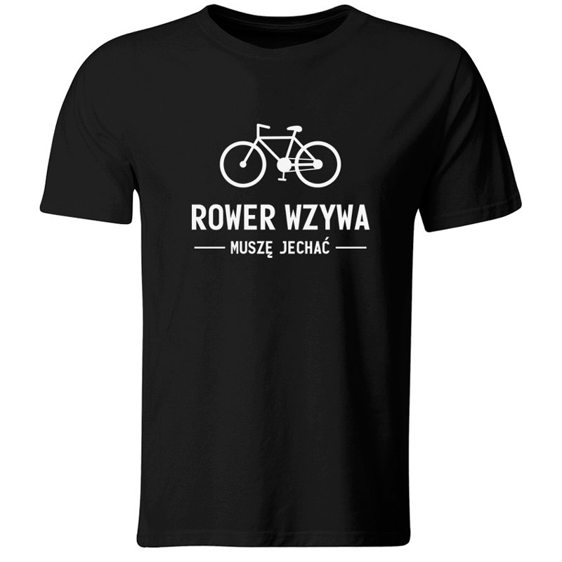 GiTees, Koszulka Rower Wzywa, Muszę Jechać! T-Shirt na Prezent dla Rowerzysty, rozmiar L