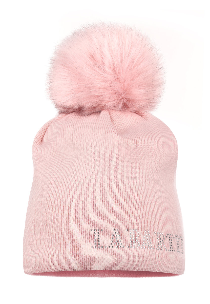 Czapka Damska Beanie Z Pomponem Jesienna Zimowa