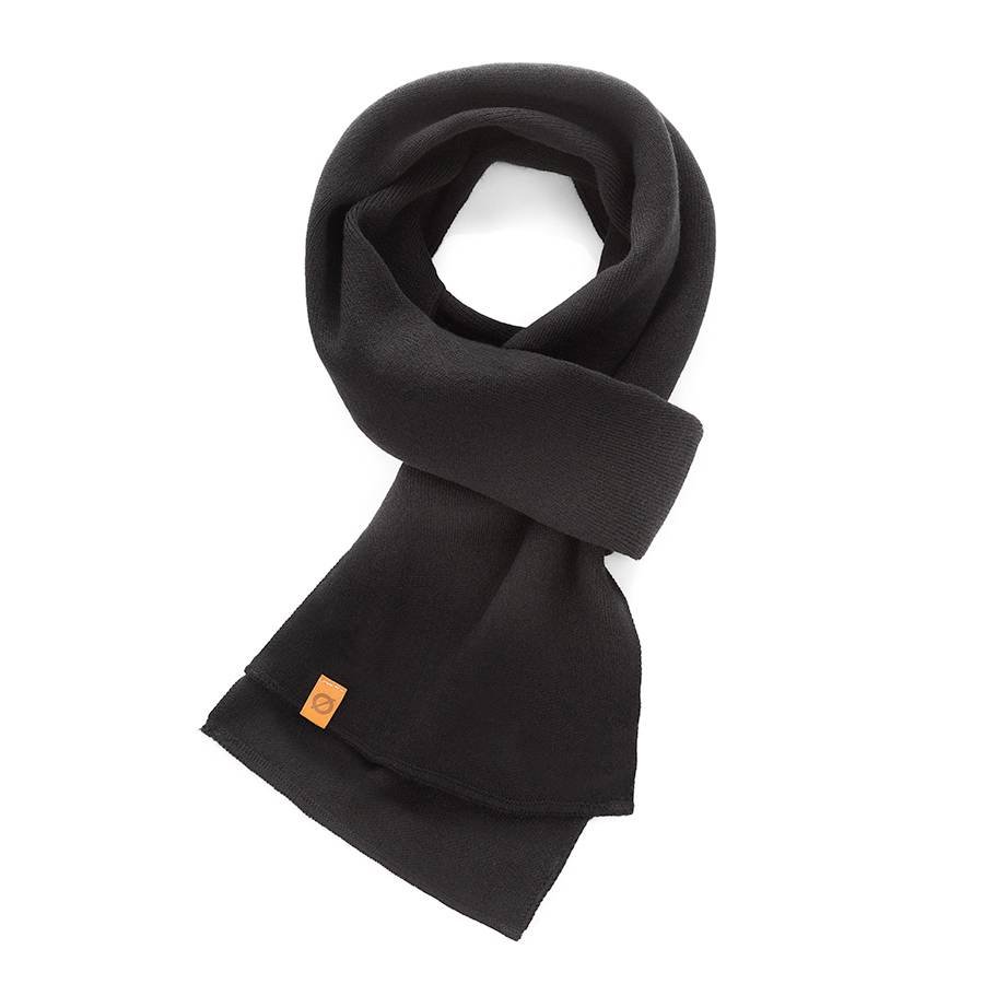 Elegancki męski szalik zimowy brodrene s1 czarny