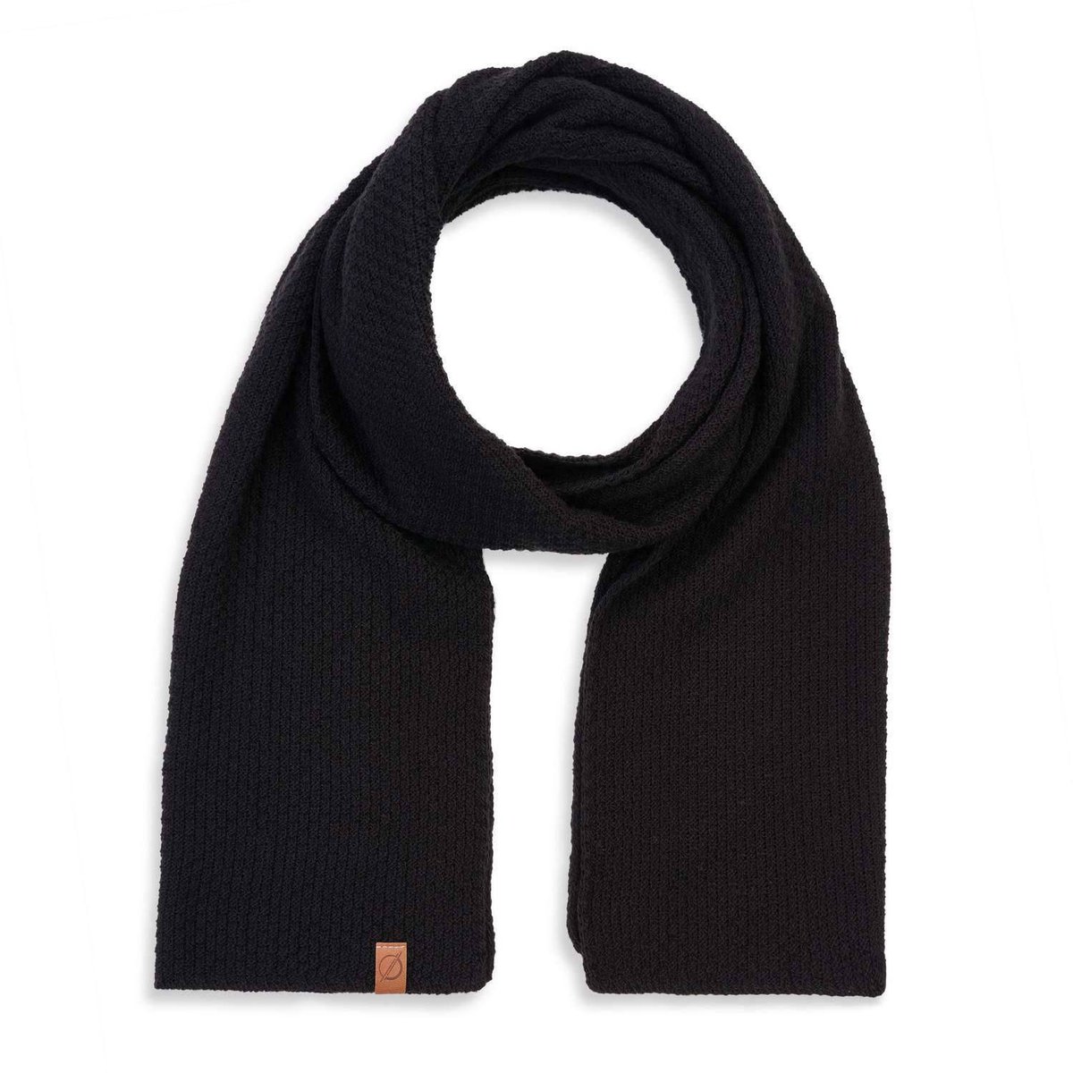 Stylowy czarny szalik męski s5 brodrene