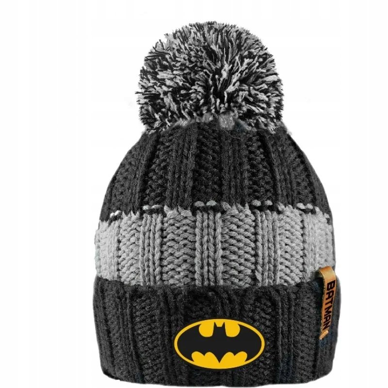 Czapka Zimowa Batman Z Logo Pompon