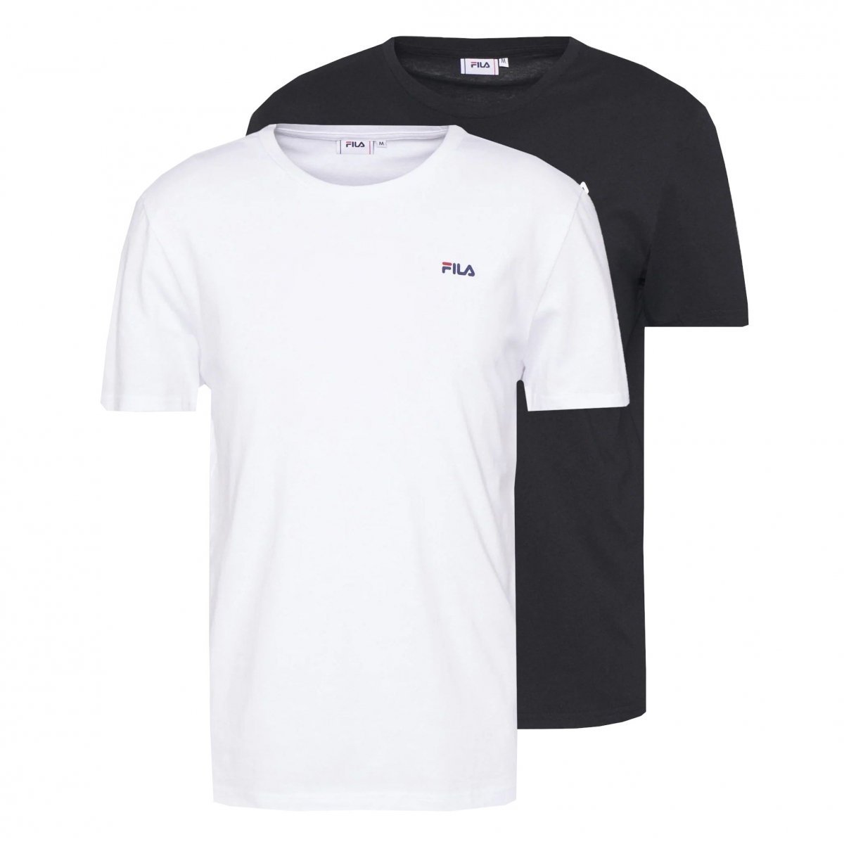 Fila T-Shirt Brod Tee 2-Pack Biały Czarny Fam0083.13005 S