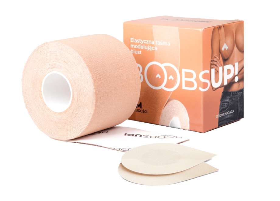 Taśma Do Biustu Boobsup Podtrzymująca Biust + Ochraniacze Na Sutki Push Up