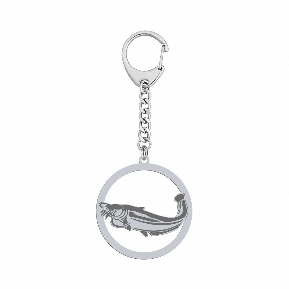 Srebrny Brelok Ryba Sum Grawer