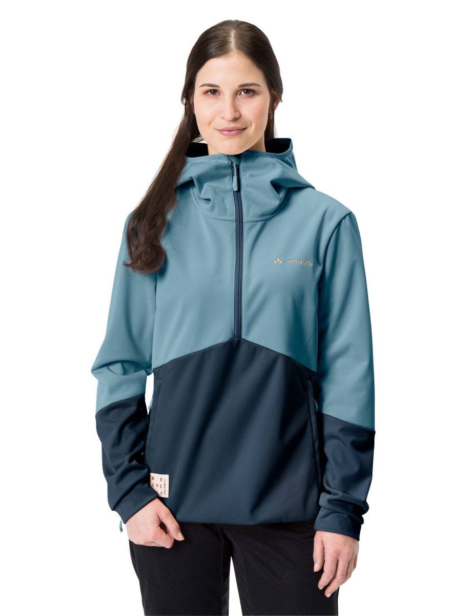 Kurtka Damska Softshell Vaude Tremalzo - Granatowo-Niebieska-38