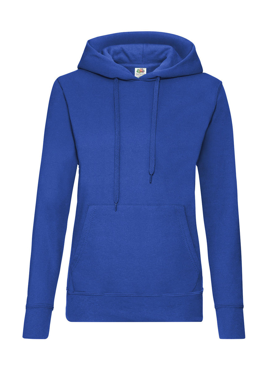 Damska Bluza Z Kapturem Fruit Of The Loom Gruba Royal L