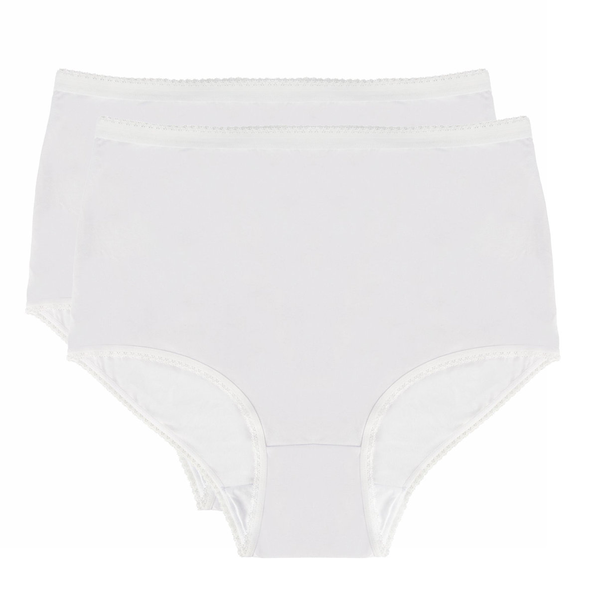 Bielizna damska wysoki stan, kolor biały  2 pack, rozmiar 3XL