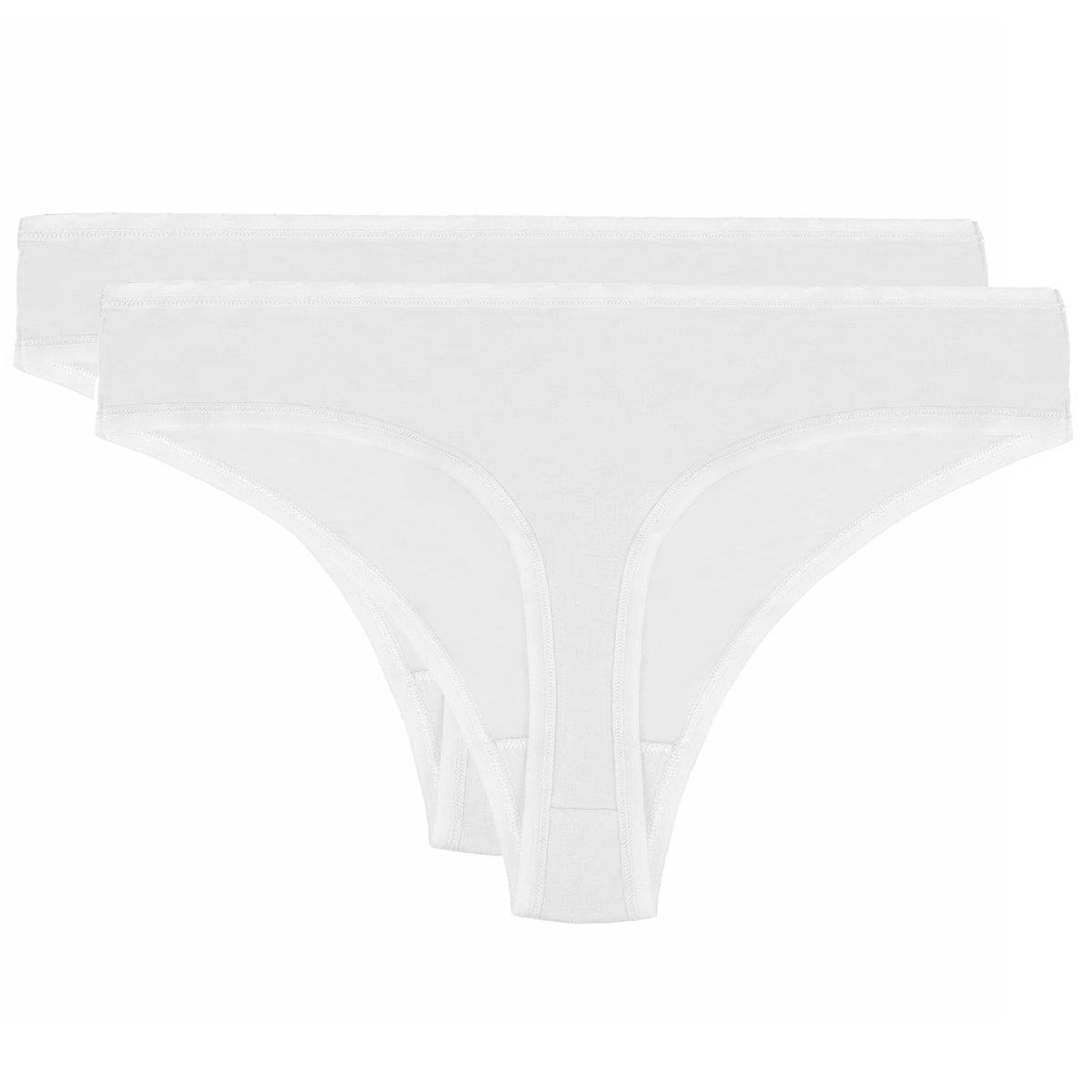 Bielizna damska stringi białe 2 pack, rozmiar L