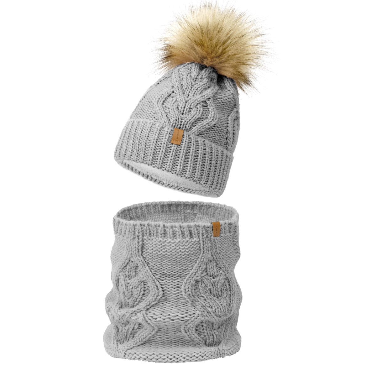 Nandy Komplet Damski Czapka Komin Polar Zimowy - Zest-Ck-2205005-32