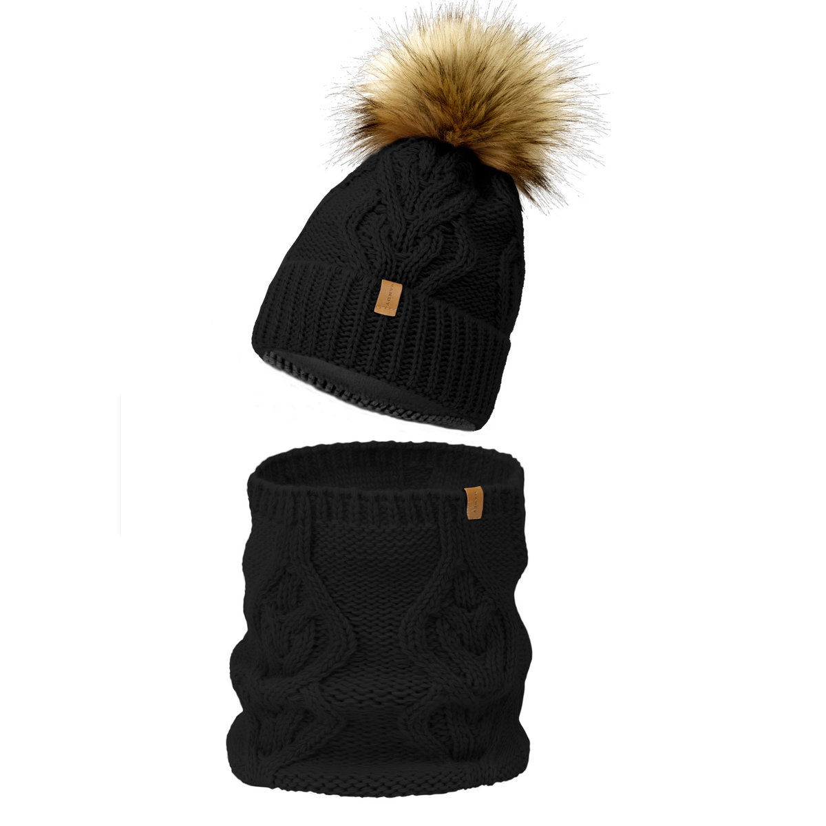 Nandy Komplet Damski Czapka Komin Polar Zimowy - Zest-Ck-2205005-01