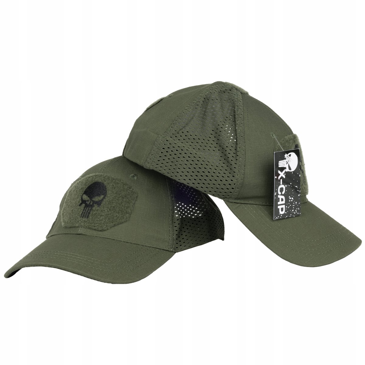 Czapka Z Daszkiem Khaki Wojskowa Punisher Dżokejka