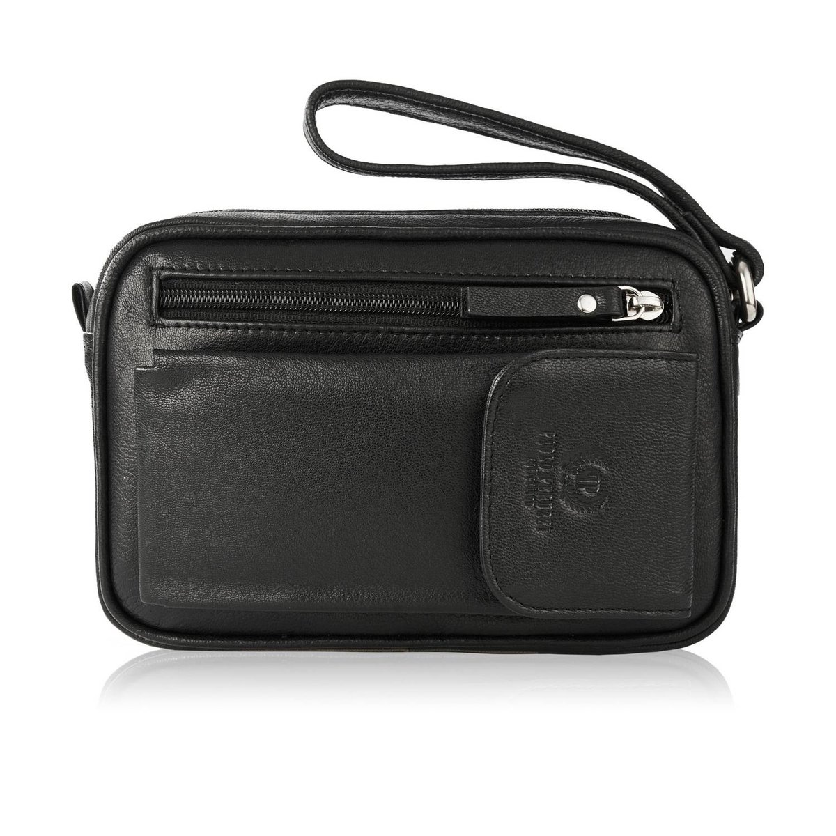 Skórzana Saszetka Męska Do Ręki Paolo Peruzzi T-56-bl