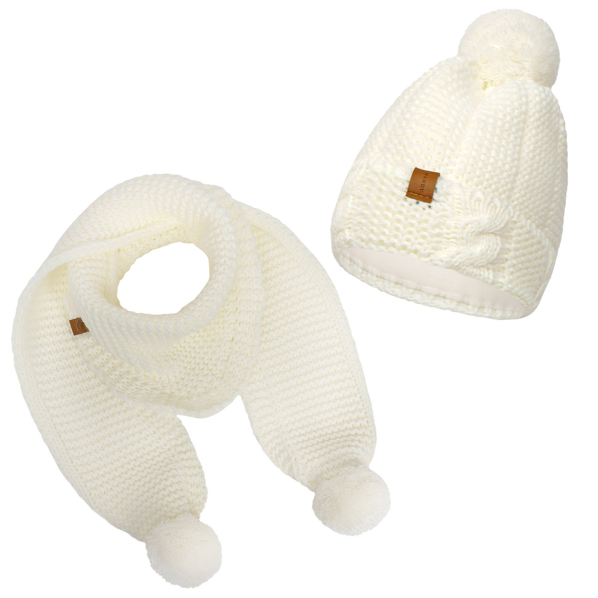 Nandy Czapka Szalik Ciepły Dziecięcy Zestaw Zimowy - Zest-Ck-2202039-08