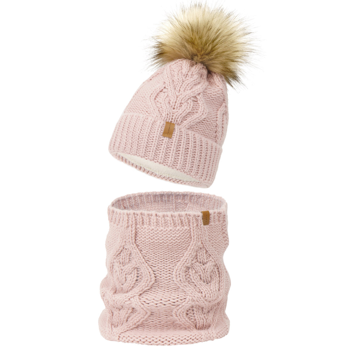 Nandy Komplet Damski Czapka Komin Polar Zimowy - Zest-Ck-2205005-09
