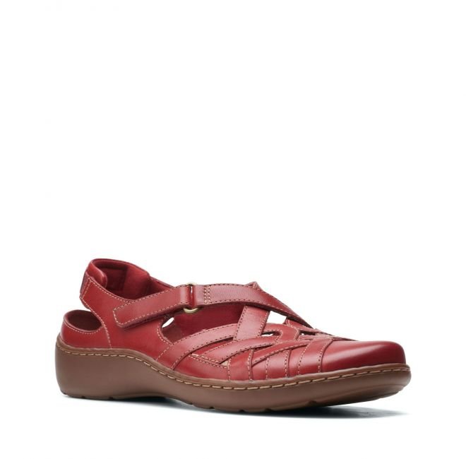 Clarks Cora Dream [Red Leather] - Rozmiar 40